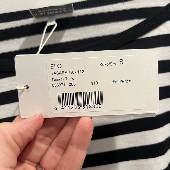 NWT Marimekko tasaraita striped Elo tunic - Picture 3 of 5